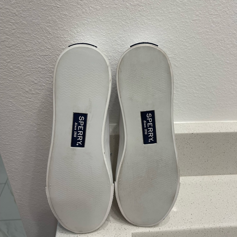Sperry white leather topsider NWOT - Picture 5 of 6